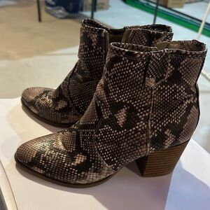 Snakeskin Ankle Boots